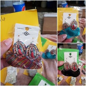 Virgin Mary earrings